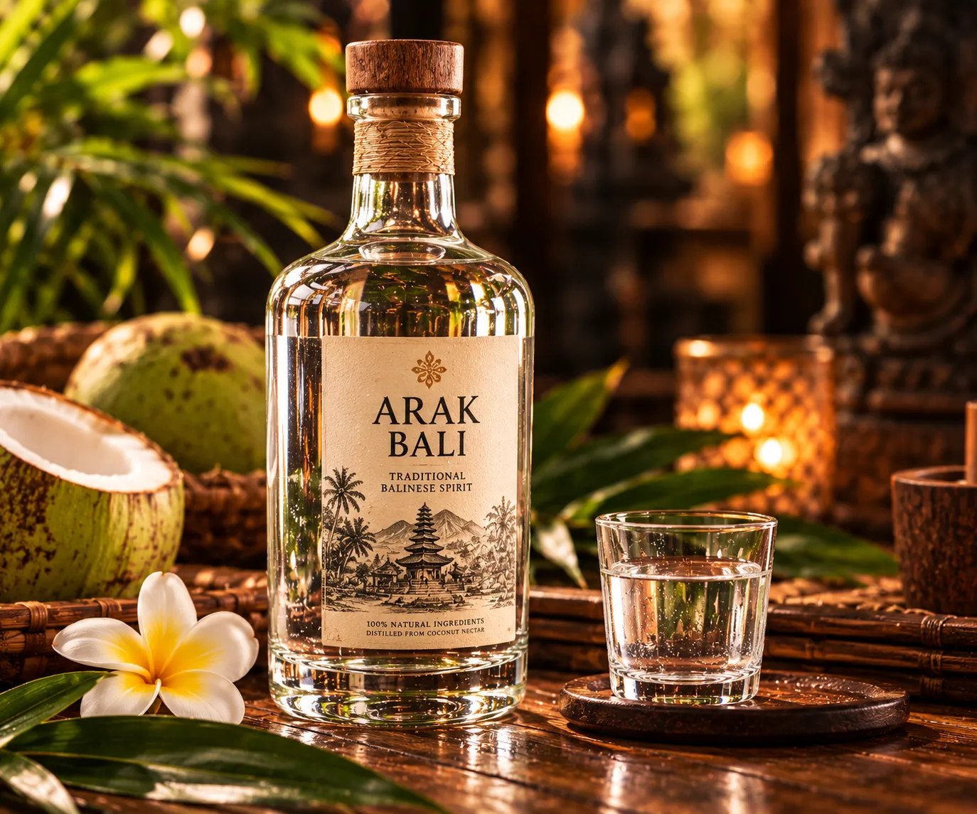 A bottle of Arak Bali