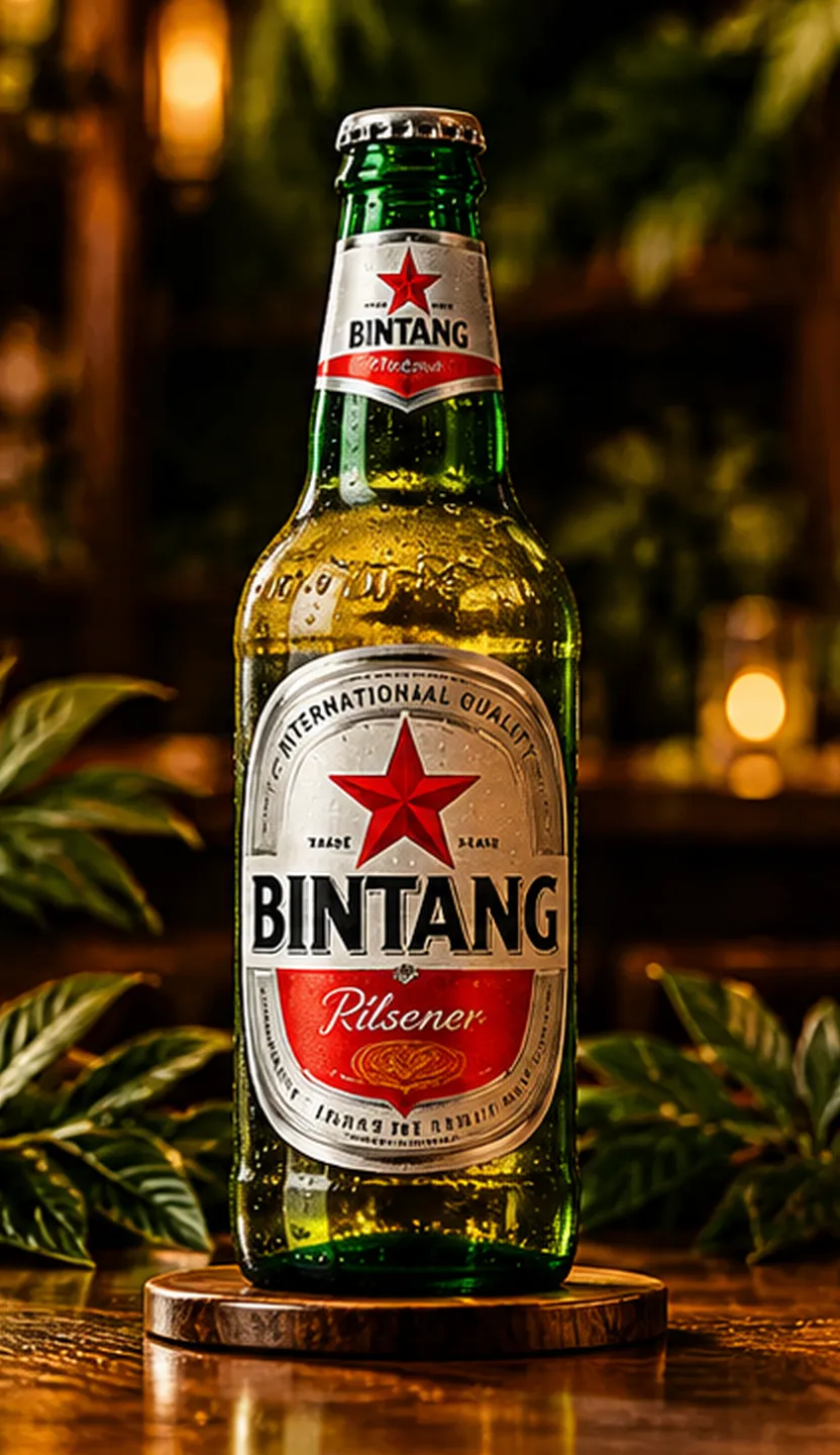 A bottle of Bintang beer